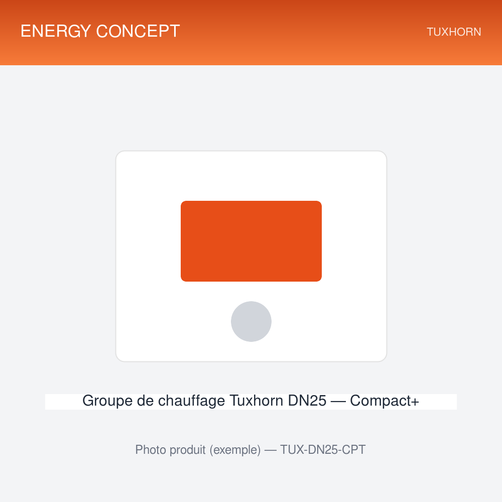 Groupe de chauffage Tuxhorn DN25 — Compact+ — photo Groupe de chauffage Tuxhorn DN25 — Compact+ — vue produit