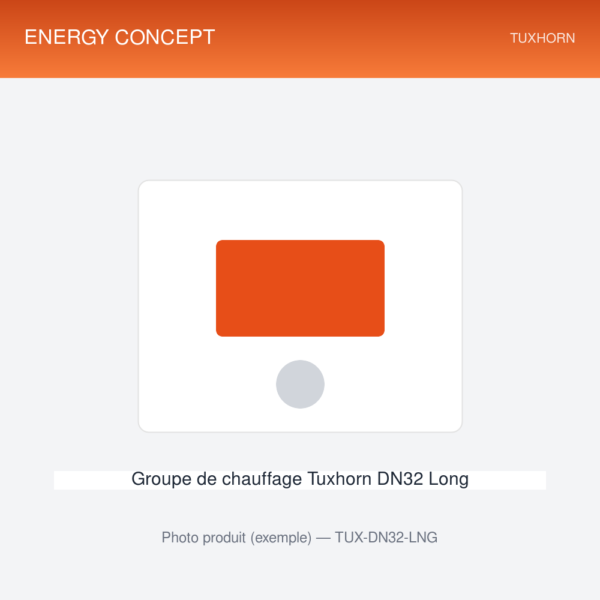 Groupe de chauffage Tuxhorn DN32 Long — vue produit