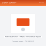 Module ECS Tuxhorn — Mitigeur thermostatique + Bypass — vue produit