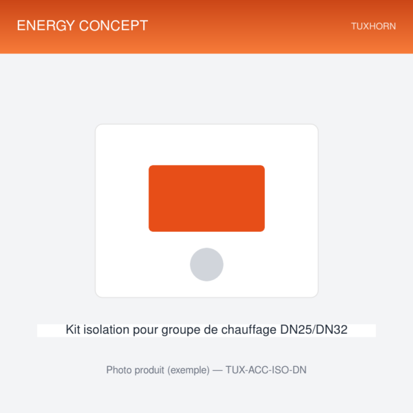 Kit isolation pour groupe de chauffage DN25/DN32 — vue produit