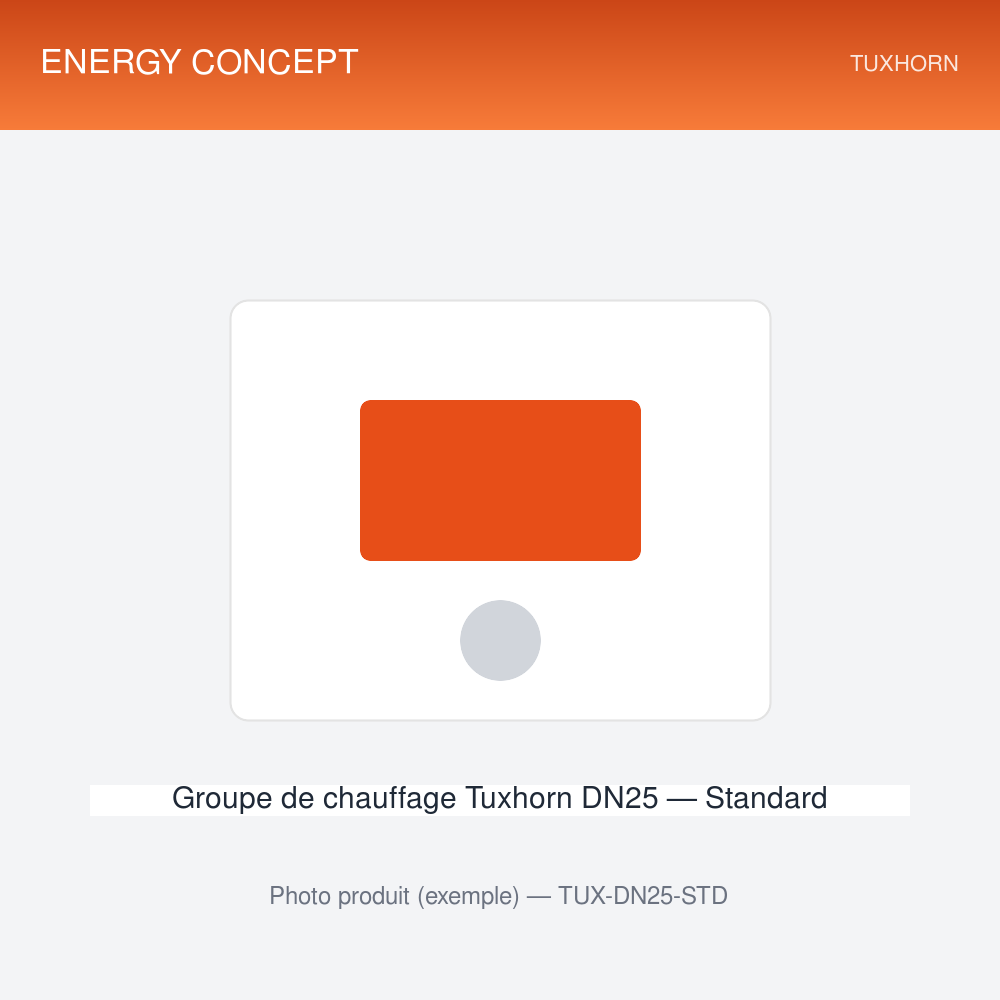 Groupe de chauffage Tuxhorn DN25 — Standard — photo Groupe de chauffage Tuxhorn DN25 — Standard — vue produit
