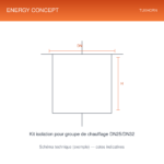 Kit isolation pour groupe de chauffage DN25/DN32 — schéma technique